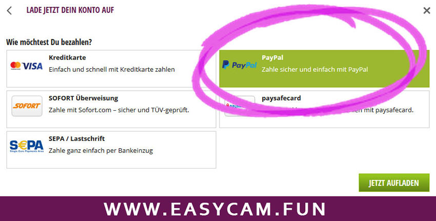 paypal zahlung